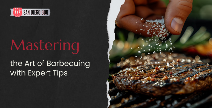 Seasoning a steak for perfect BBQ grilling