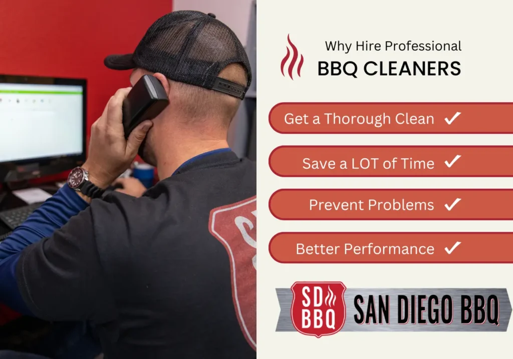 Professional BBQ cleaners provide thorough cleaning, save time, prevent problems, and improve performance.