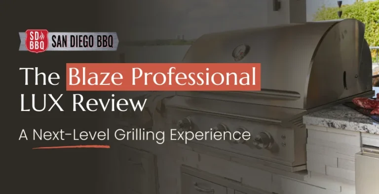 The Blaze Professional LUX grill showcased on a patio, ideal for delivering professional-level grilling performance.