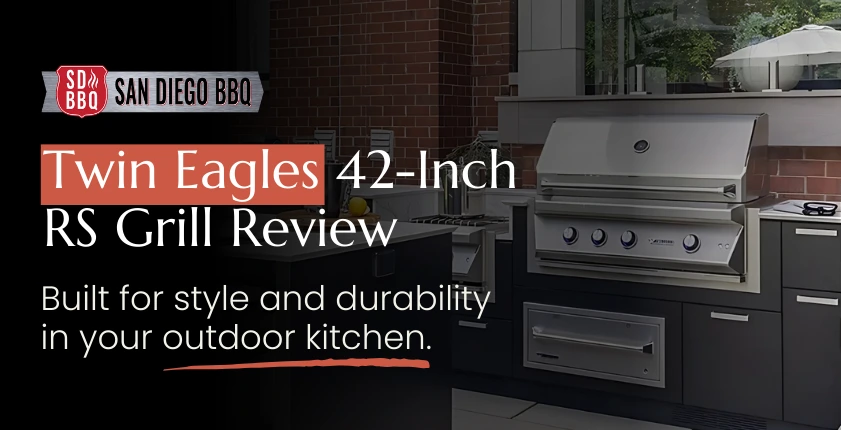 Twin Eagles 42-inch RS grill as the centerpiece of an elegant outdoor kitchen.